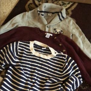 Lot of Janie and jack boy sweaters